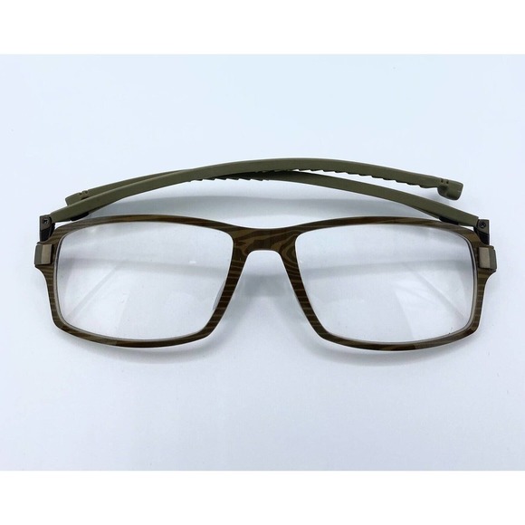 CEO V by MLC Khaki & Wood Print Folding Eyeglasses with Magnetic Closure CV 336 - Picture 9 of 11